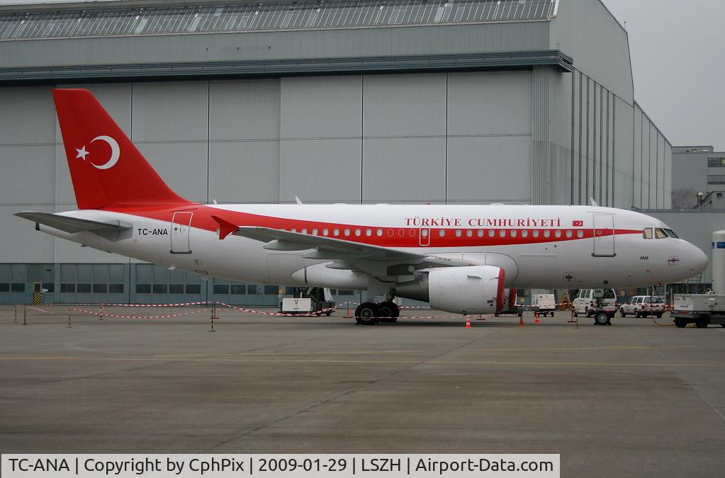 TC-ANA, 2000 Airbus ACJ319 (A319-115/CJ) C/N 1002, A319
