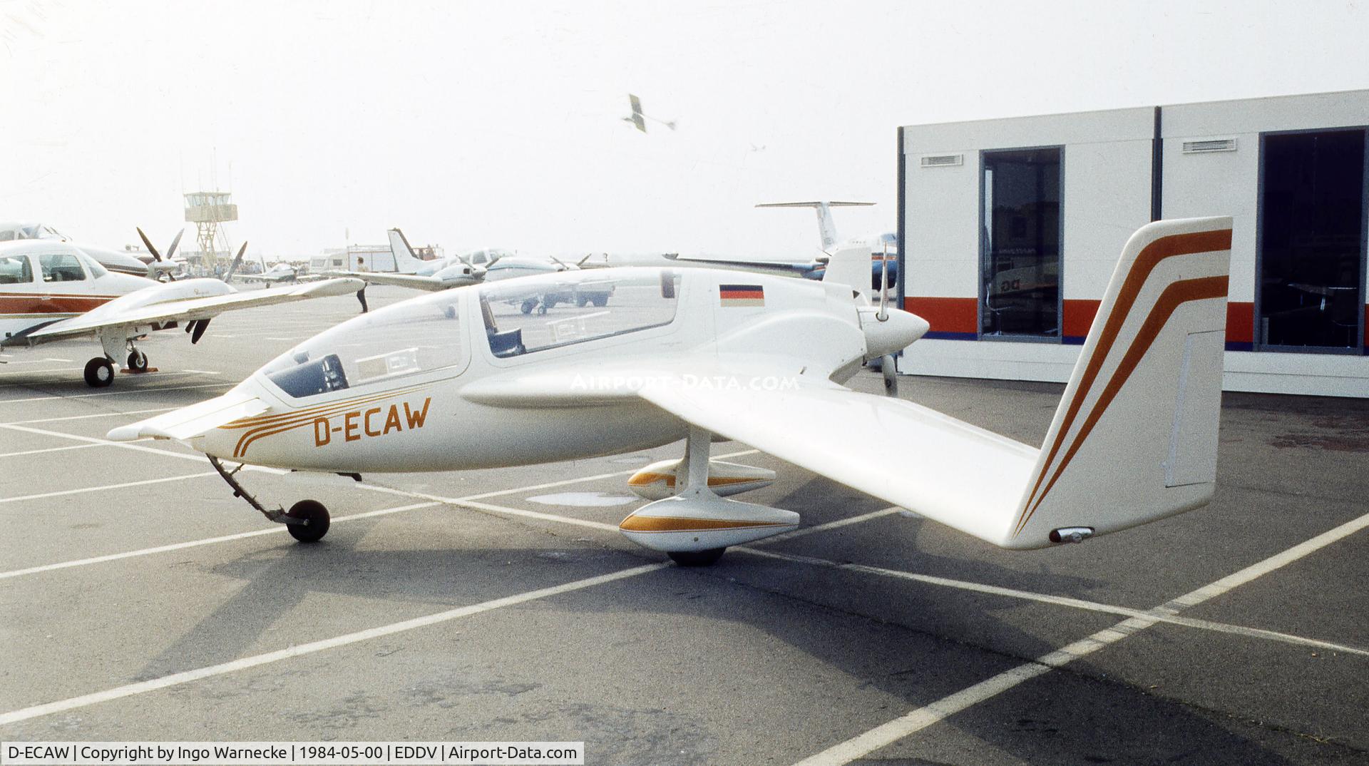 D-ECAW, Gyroflug SC-01 Speed Canard C/N S-5, Gyroflug SC-01 Speed Canard at the ILA 1984, Hannover