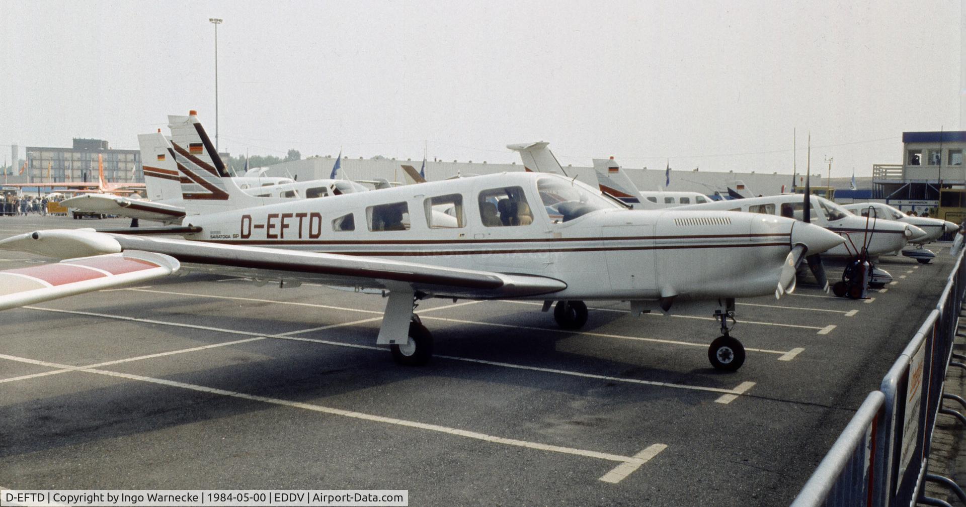 D-EFTD, 1981 Piper PA-32R-301T Turbo Saratoga C/N 32R-8129055, Piper PA-32R-301T Turbo Saratoga SP at the ILA 1984, Hannover