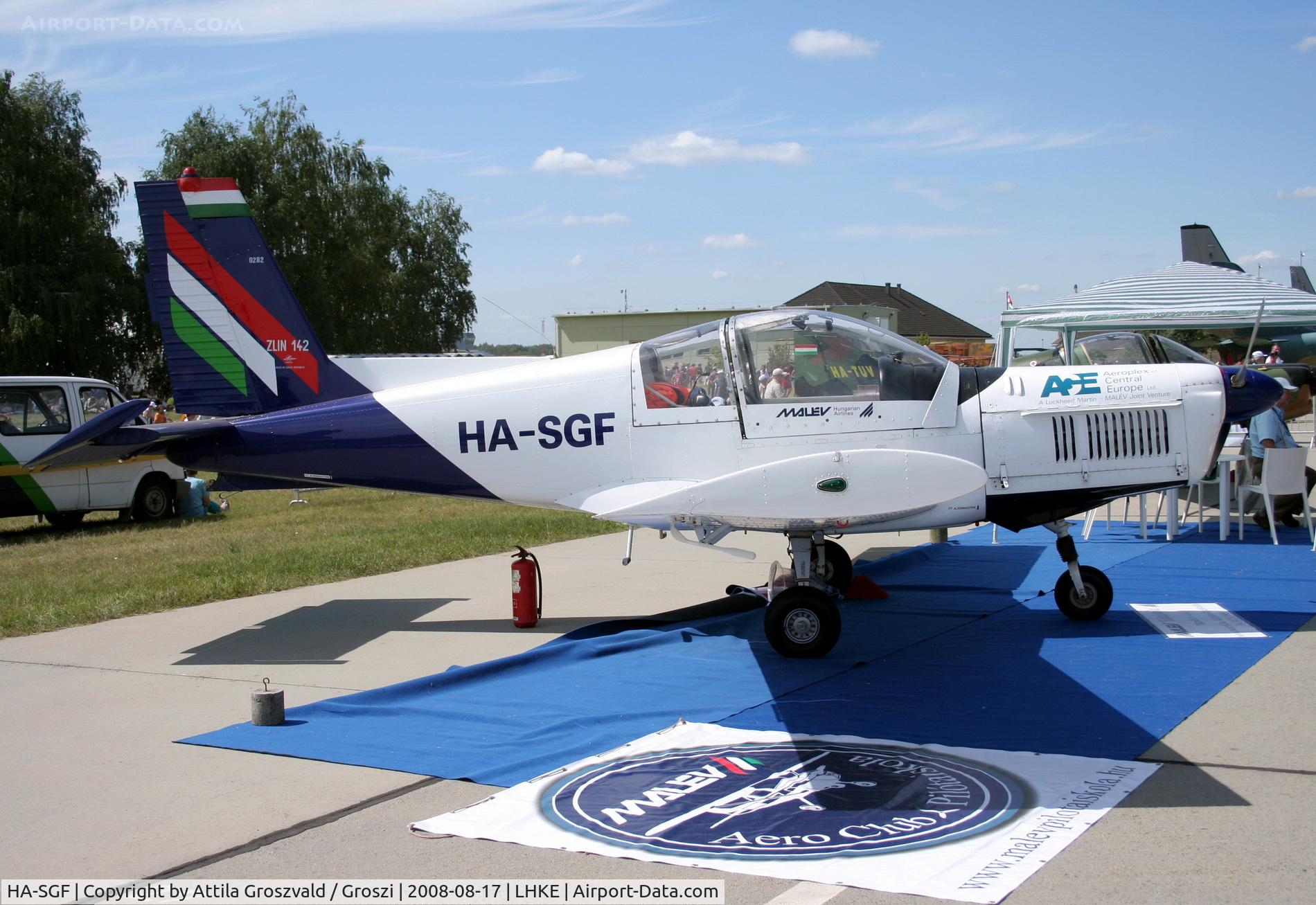 HA-SGF, 1982 Zlin Z-142 C/N 0282, Kecskemét, Hungarian Air-Forces Base / LHKE / Hungary - Airshow '2008