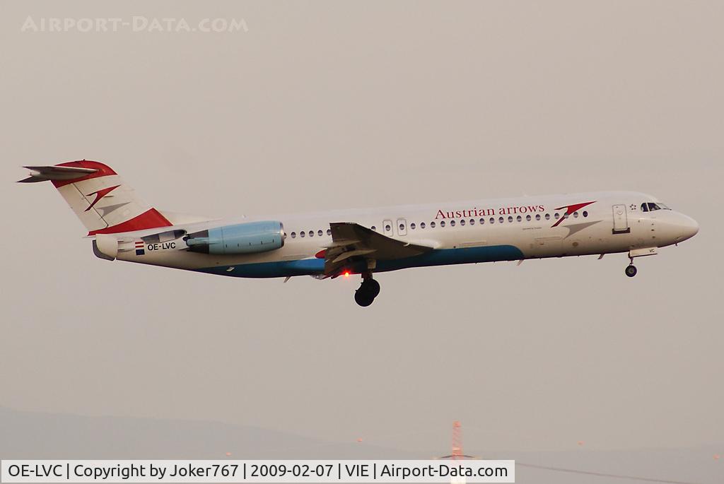 OE-LVC, 1993 Fokker 100 (F-28-0100) C/N 11446, Austrian arrows Fokker F-100