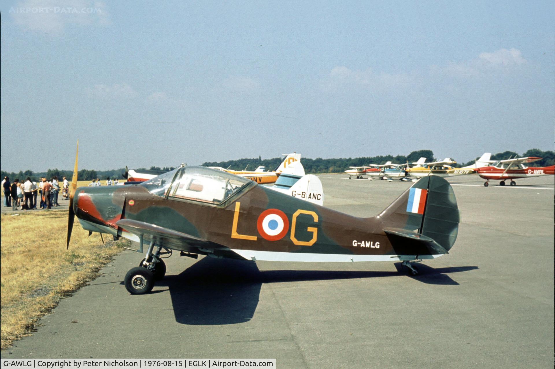 G-AWLG, 1951 SIPA 903 C/N 82, Attended the 1976 Blackbushe Fly-in.