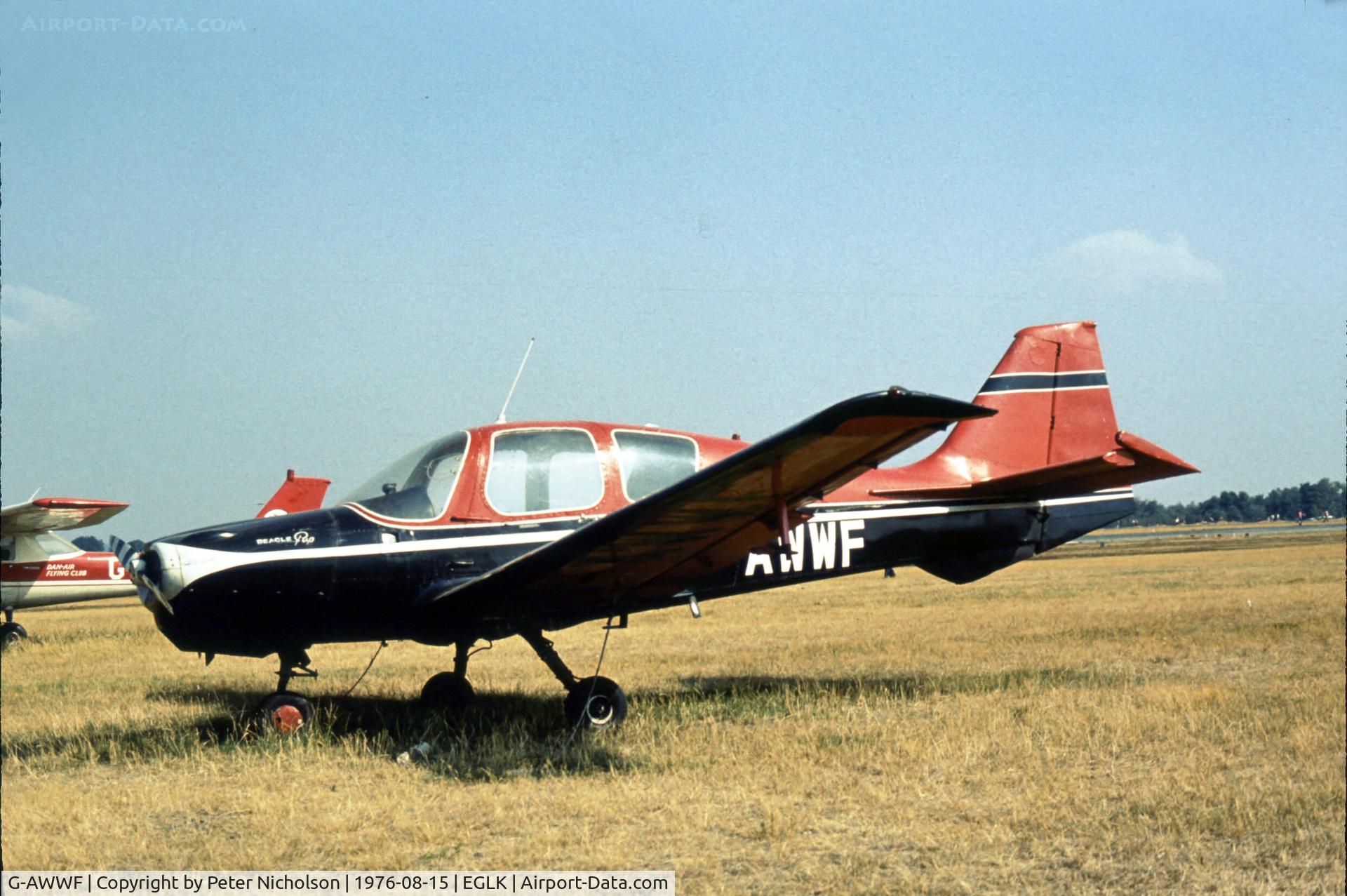 G-AWWF, 1969 Beagle B-121 Pup Series 1 (Pup 100) C/N B121-033, This Pup attended the 1976 Blackbushe Fly-in.