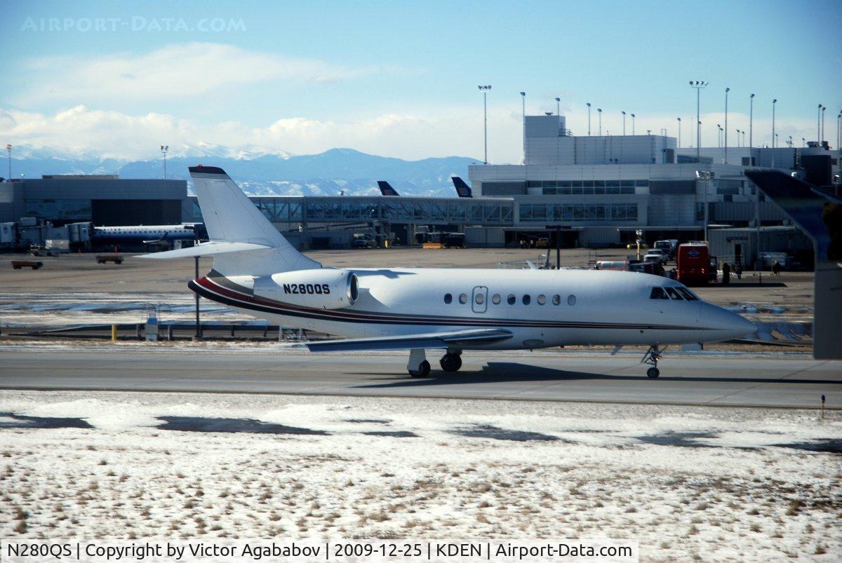 N280QS, 2002 Dassault Falcon 2000 C/N 181, At Denver