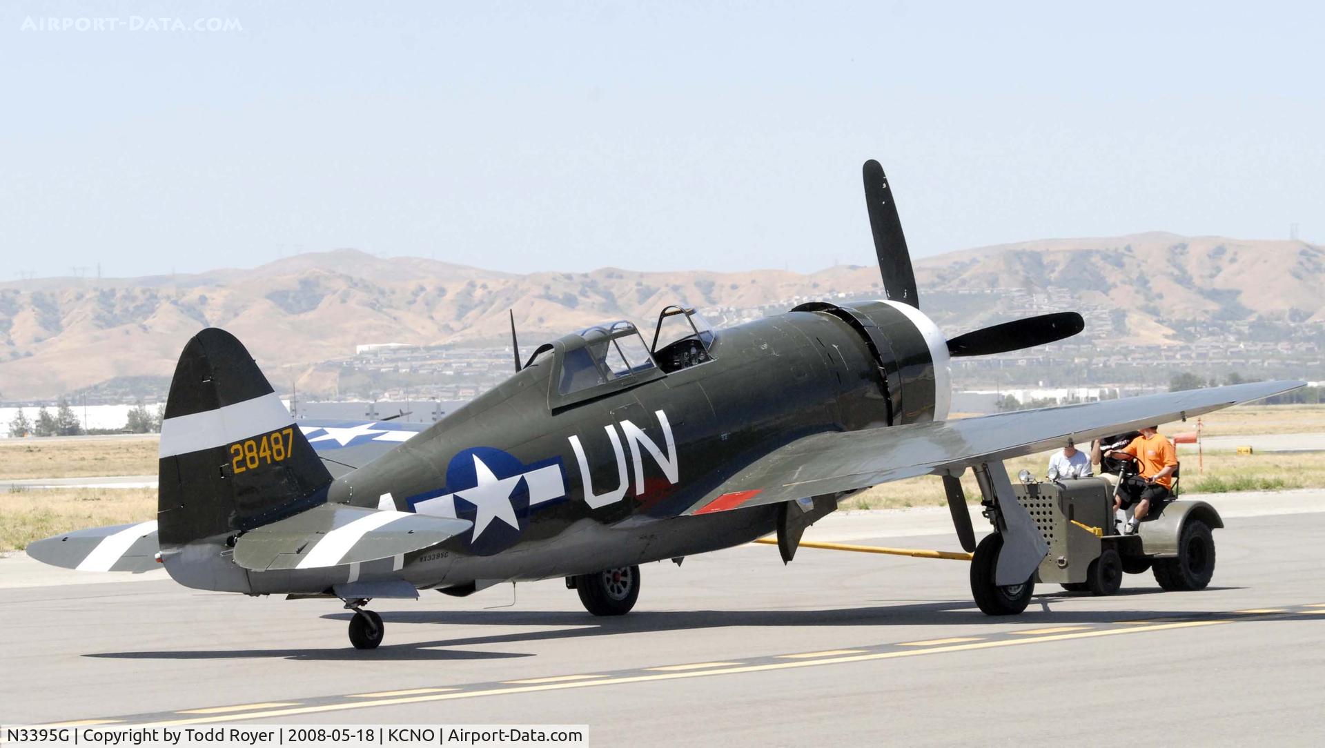 N3395G, 1942 Republic P-47G-15-CU Thunderbolt C/N 42-25254, Chino Airshow 2008