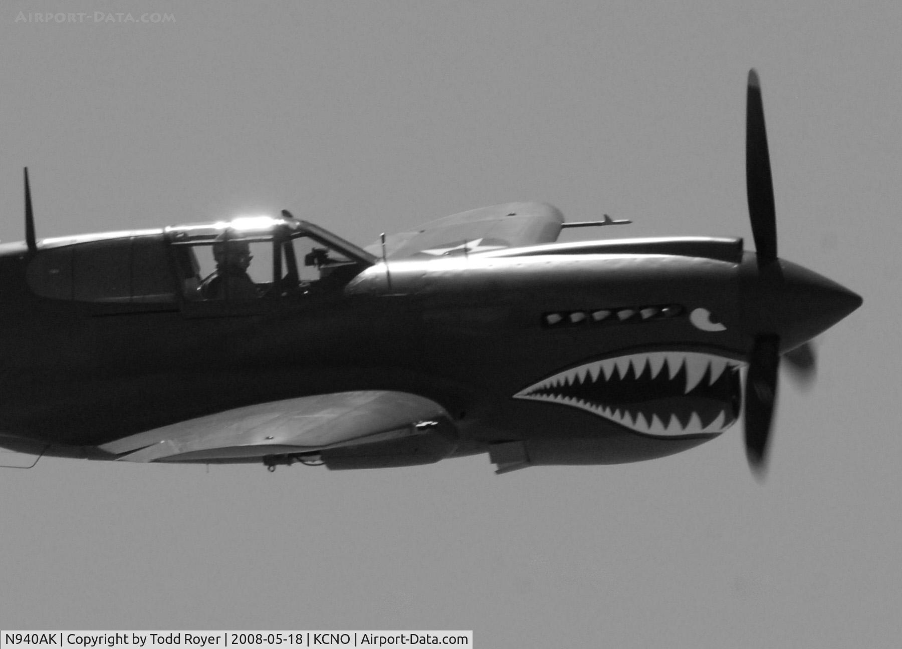 N940AK, 1941 Curtiss P-40E Warhawk C/N 15321, Chino Airshow 2008