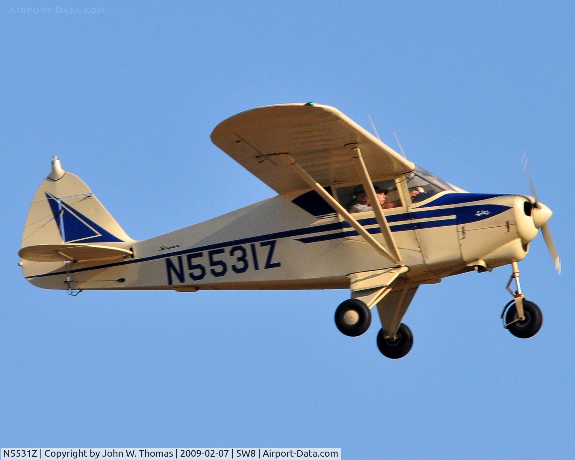 N5531Z, 1962 Piper PA-22-108 Colt C/N 22-9321, Departing runway 22