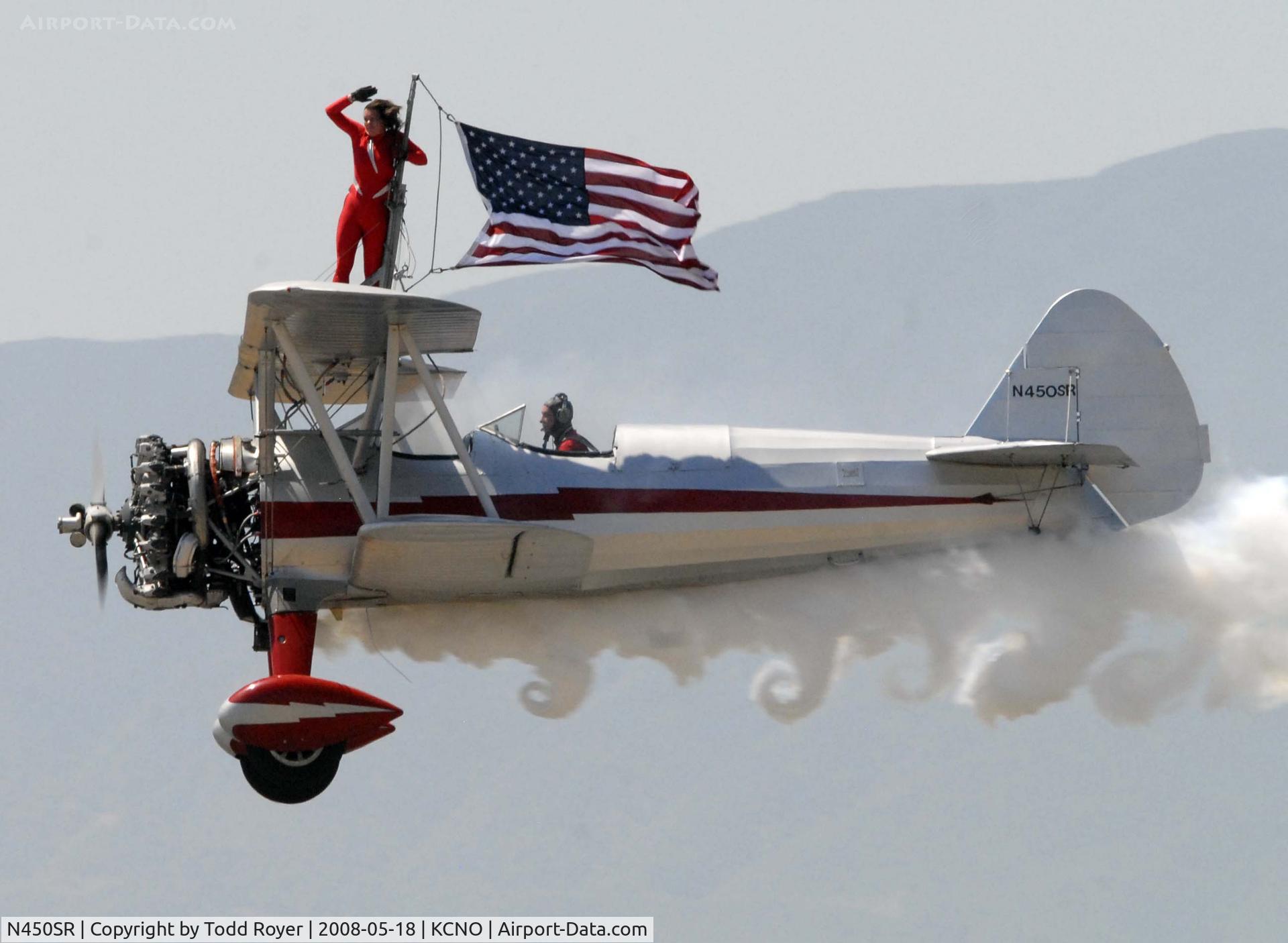 N450SR, 1942 Boeing B75N1 C/N 75-7016, Chino Airshow 2008