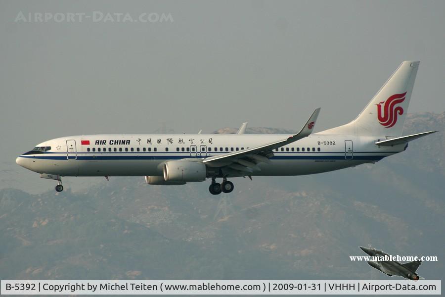 B-5392, 2008 Boeing 737-89L C/N 36488, Air China