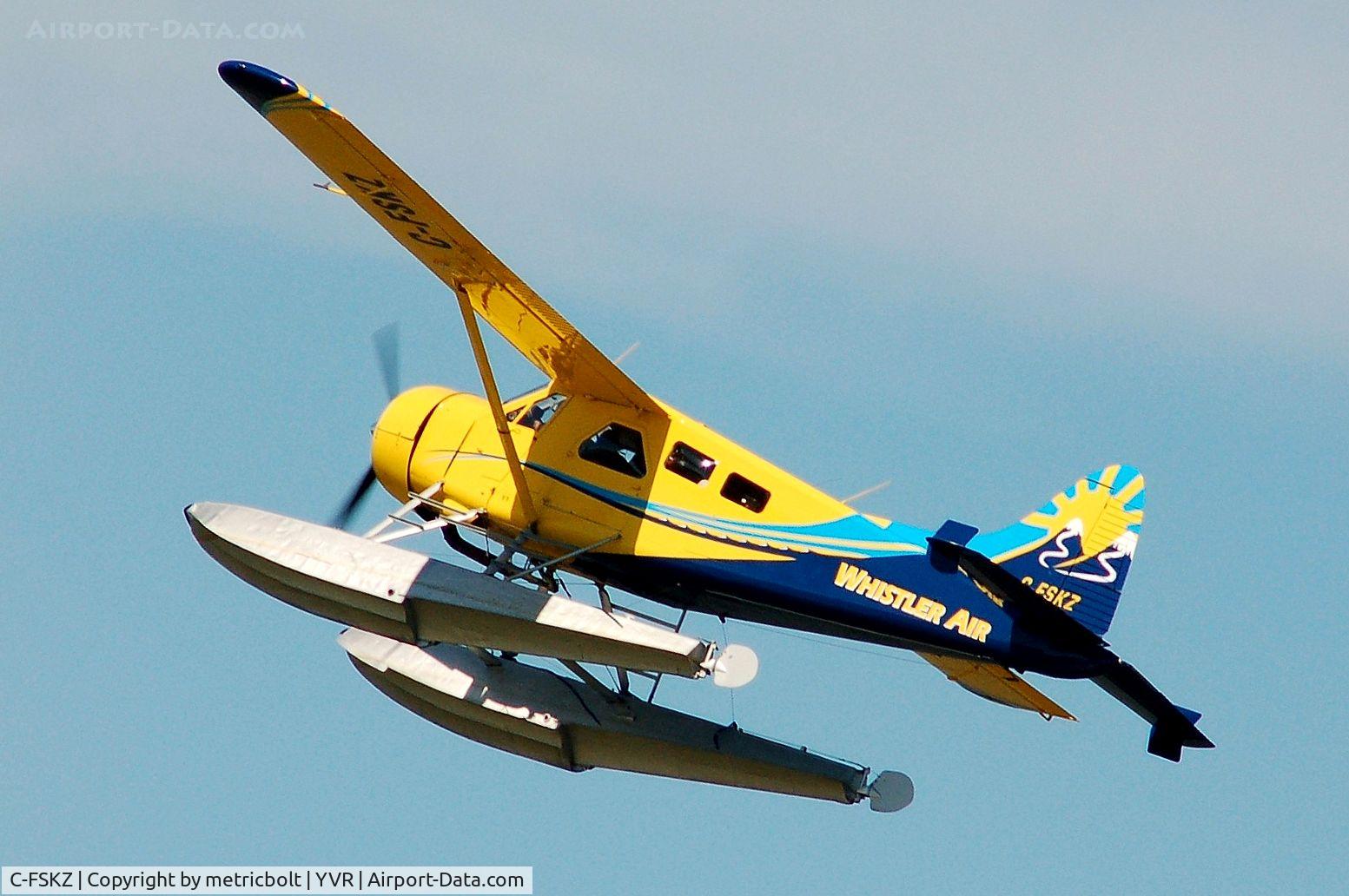 C-FSKZ, 1965 De Havilland Canada DHC-2 MK. I C/N 1594, take-off from Fraser River