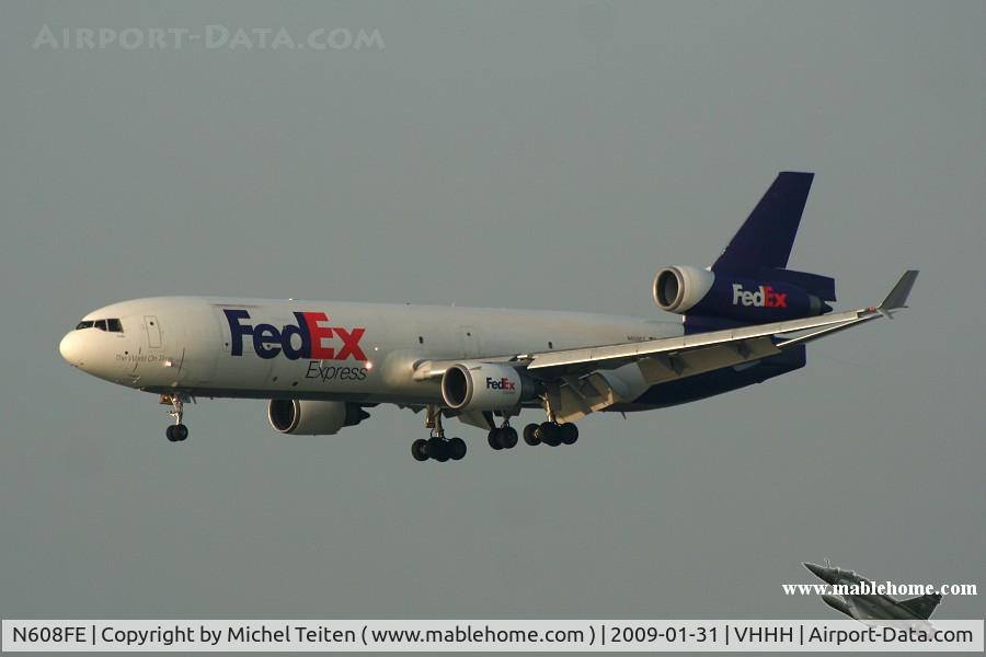 N608FE, 1992 McDonnell Douglas MD-11F C/N 48548, Fedex
