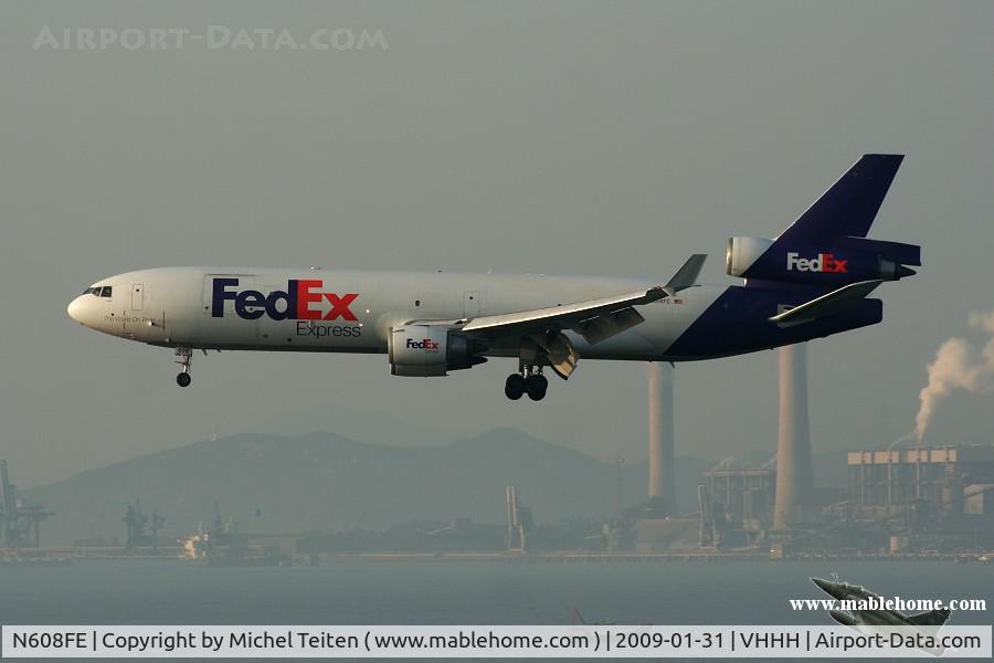 N608FE, 1992 McDonnell Douglas MD-11F C/N 48548, Fedex