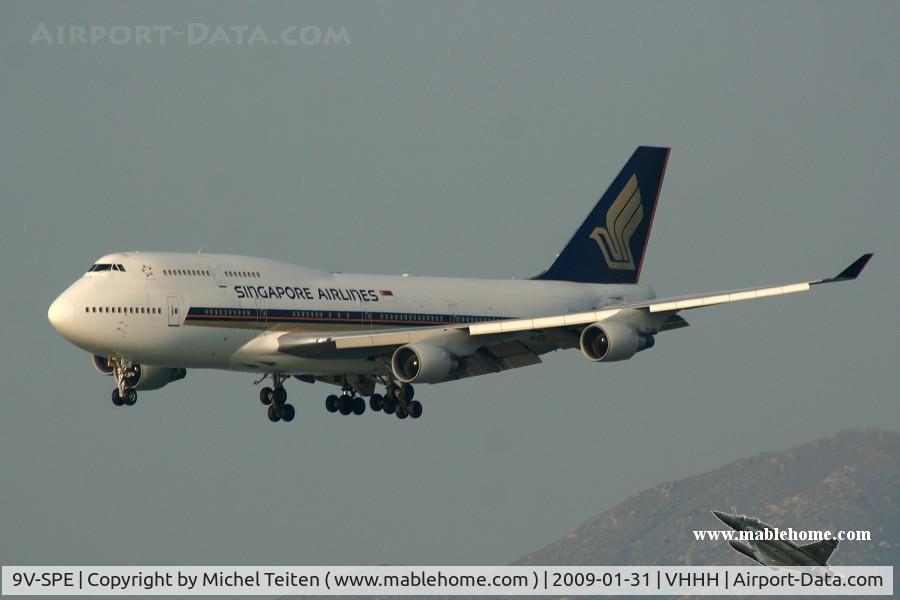 9V-SPE, 1995 Boeing 747-412 C/N 26554, Singapore Airlines