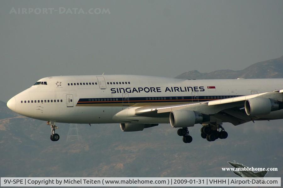 9V-SPE, 1995 Boeing 747-412 C/N 26554, Singapore Airlines