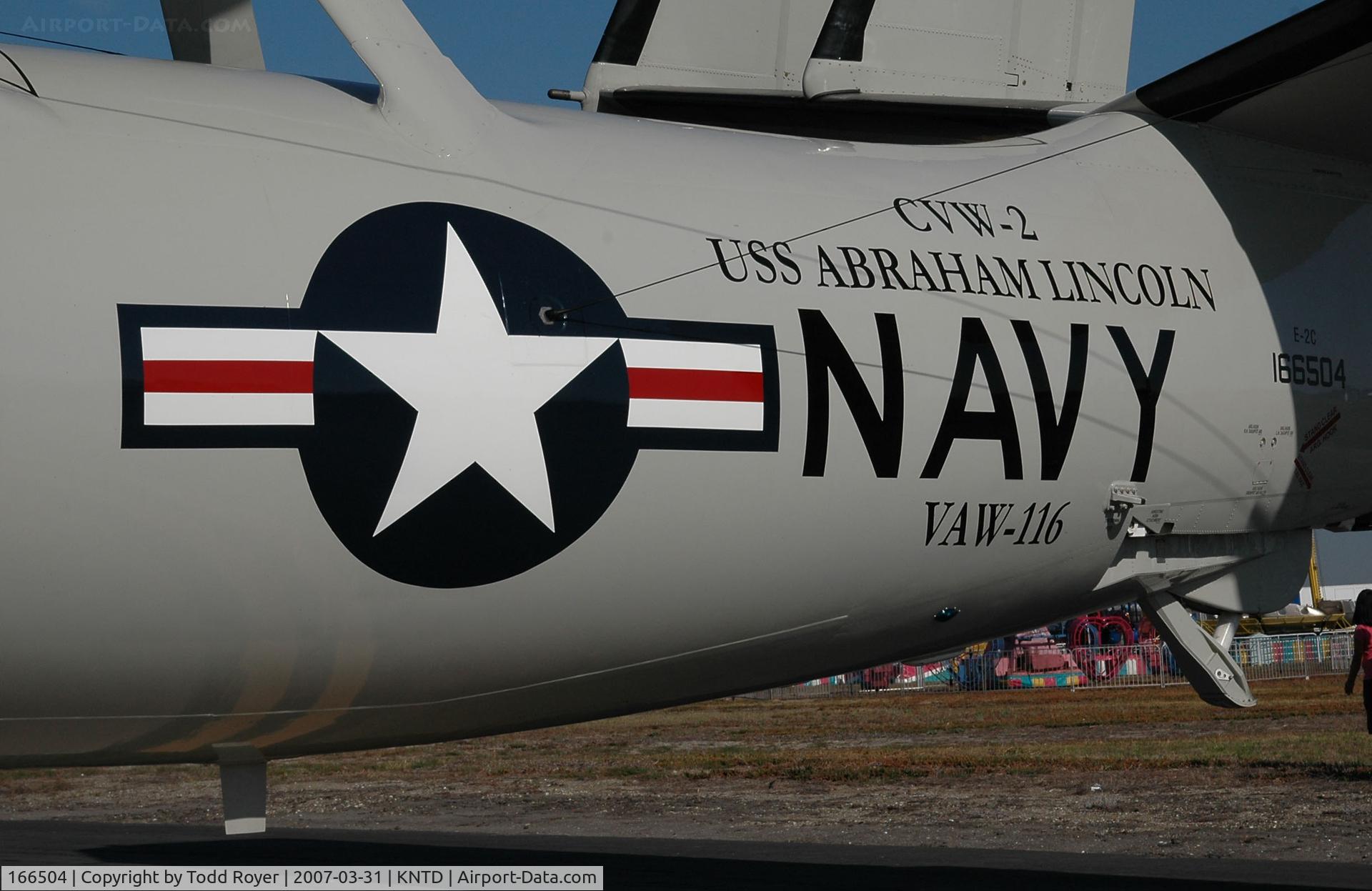 166504, Northrop Grumman E-2C Hawkeye 2000 (G-123) C/N Not found 166504, Point Mugu Airshow 2007