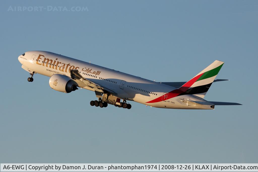 A6-EWG, 2008 Boeing 777-21H/LR C/N 35578, Weekly Friday flight on 12-26-2008