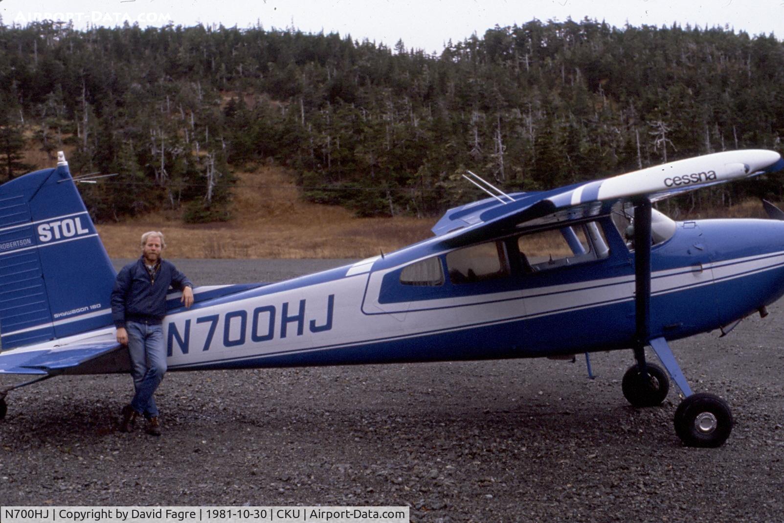 N700HJ, 1967 Cessna 180H Skywagon C/N 18051877, Cordova, AK 1981