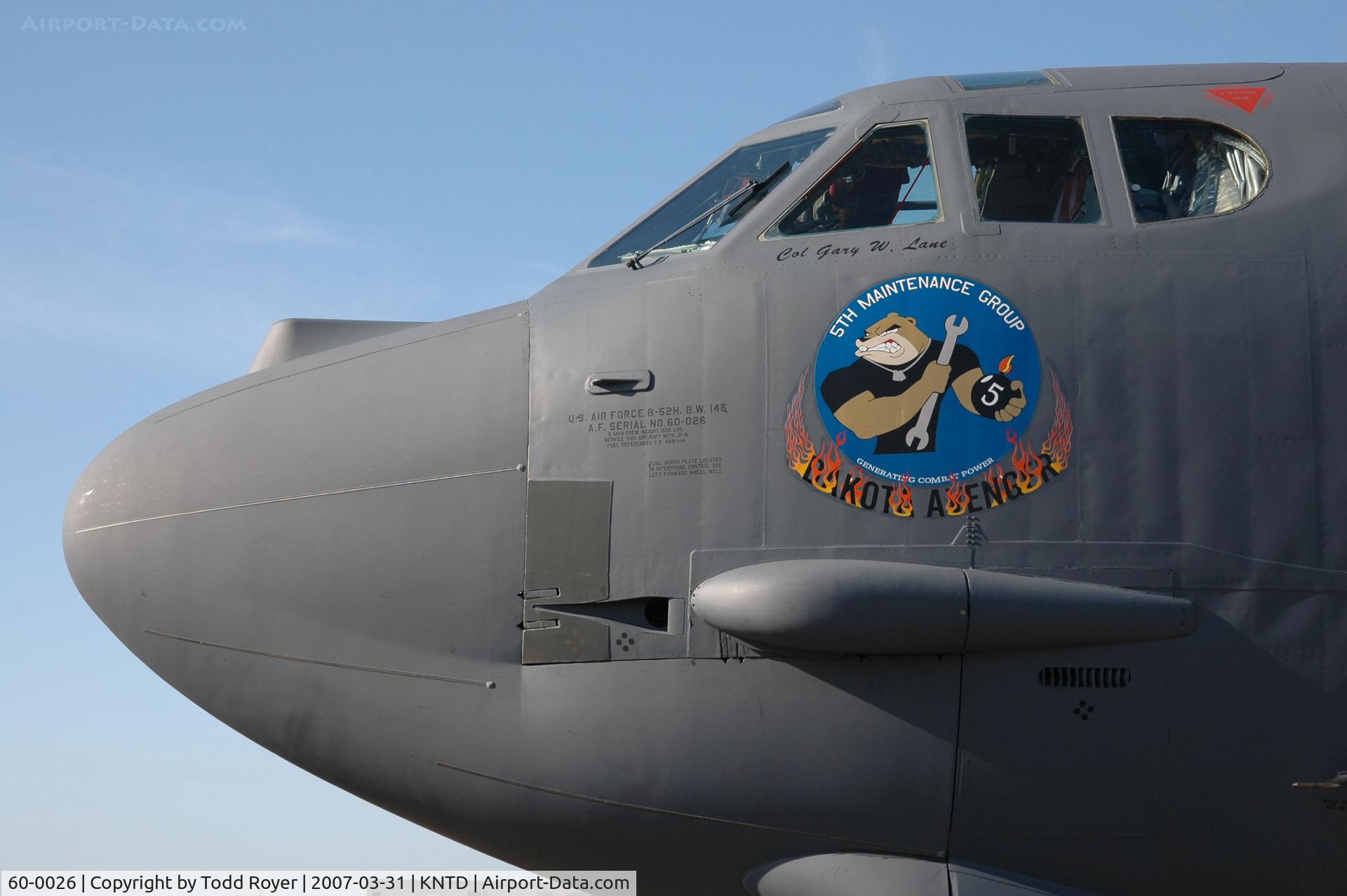 60-0026, 1960 Boeing B-52H Stratofortress C/N 464391, Point Mugu Airshow 2007
