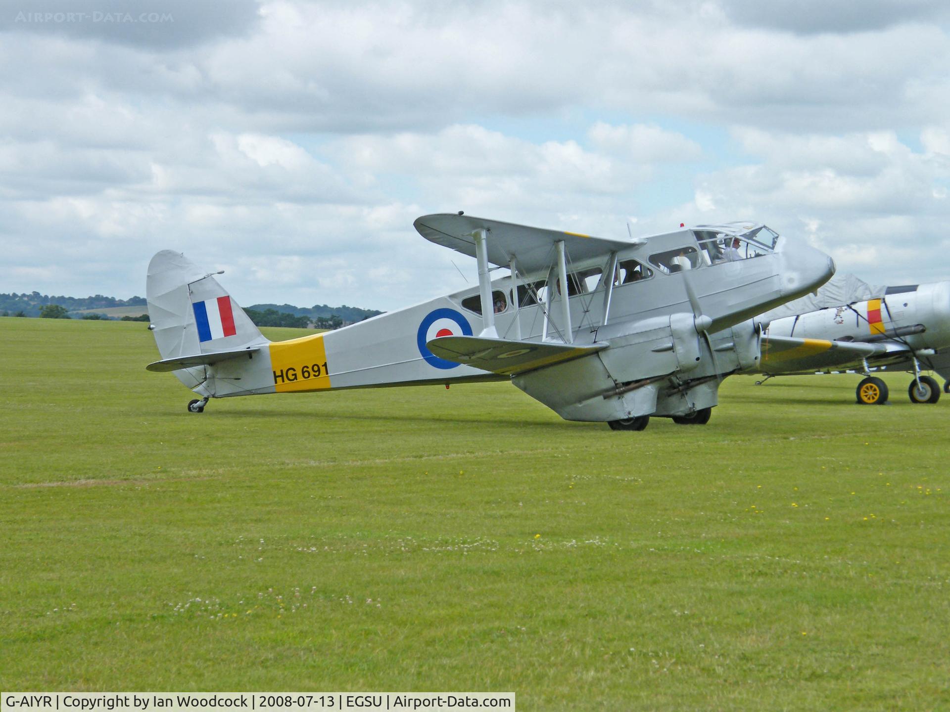 G-AIYR, 1943 De Havilland DH-89A Dominie/Dragon Rapide C/N 6676, DH-89A Rapide/Duxford (Marked as HG691)