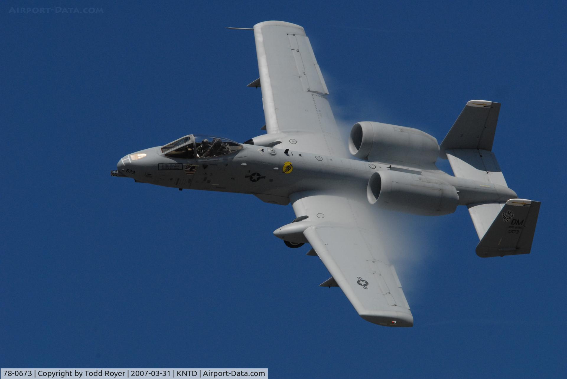 78-0673, 1978 Fairchild Republic A-10A Thunderbolt II C/N A10-0293, Point Mugu Airshow 2007
