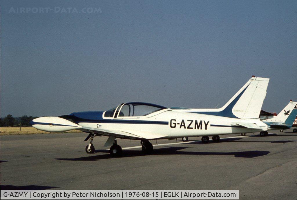 G-AZMY, 1971 SIAI-Marchetti SF-260 C/N 2-50, This SF.260 attended the 1976 Blackbushe Fly-in.