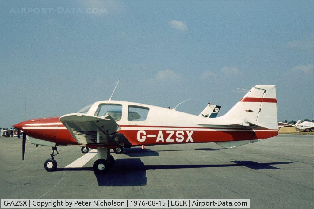 G-AZSX, 1969 Beagle B-121 Pup Series 1 (Pup 100) C/N B121-141, This Pup attended the 1976 Blackbushe Fly-in.
