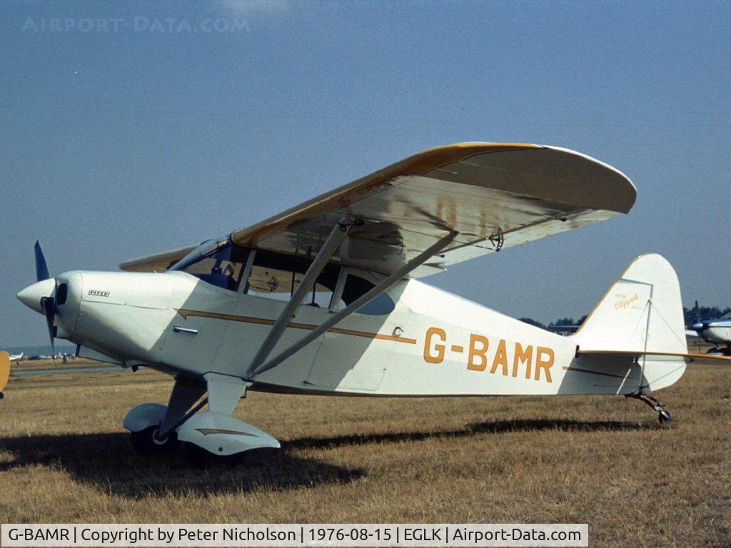 G-BAMR, 1949 Piper PA-16 Clipper C/N 16-392, This Clipper attended the 1976 Blackbushe Fly-in.