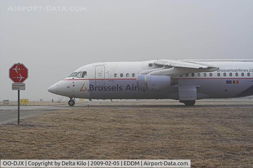OO-DJX, 1996 British Aerospace Avro 146-RJ85 C/N E.2297, Brüssels Airlines
