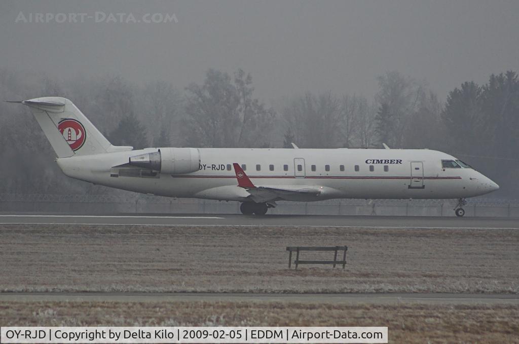 OY-RJD, 1993 Canadair CRJ-100LR (CL-600-2B19) C/N 7007, CIMBER AIR Canadair CL-600-2B19 CRJ-200LR