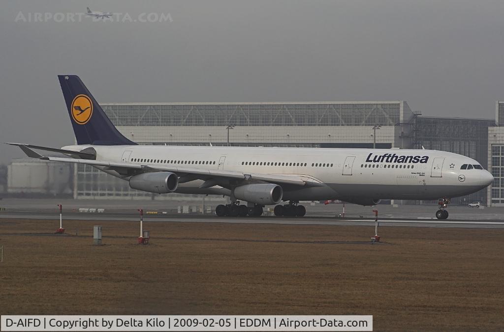 D-AIFD, 2001 Airbus A340-313X C/N 390, Lufthansa  A340 named Gießen