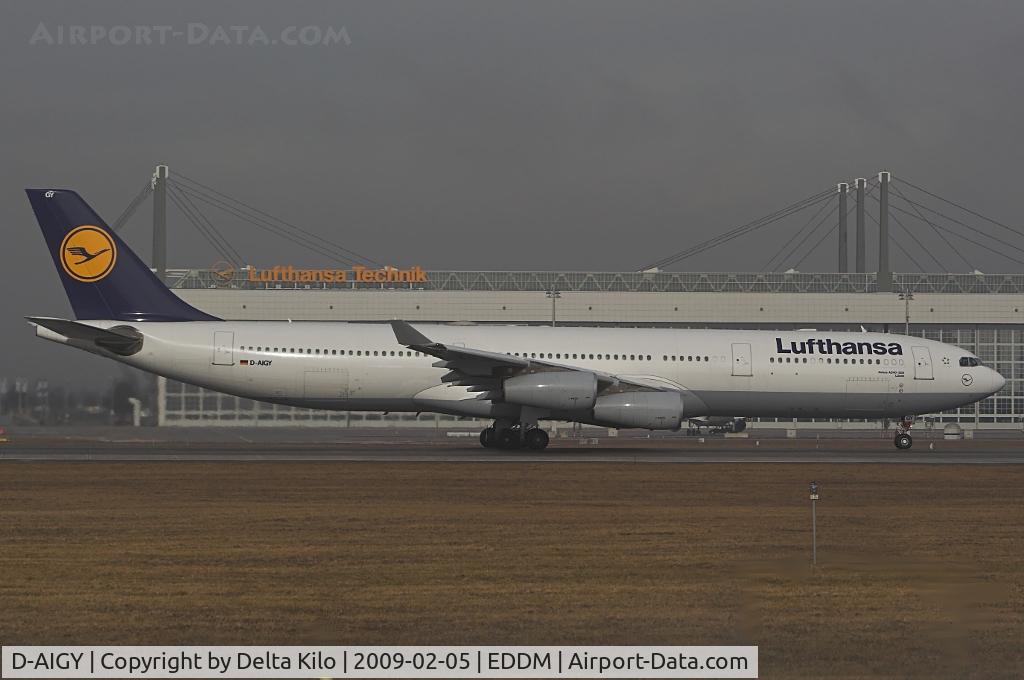 D-AIGY, 2000 Airbus A340-313 C/N 335, Lufthansa  A340 named Luenen