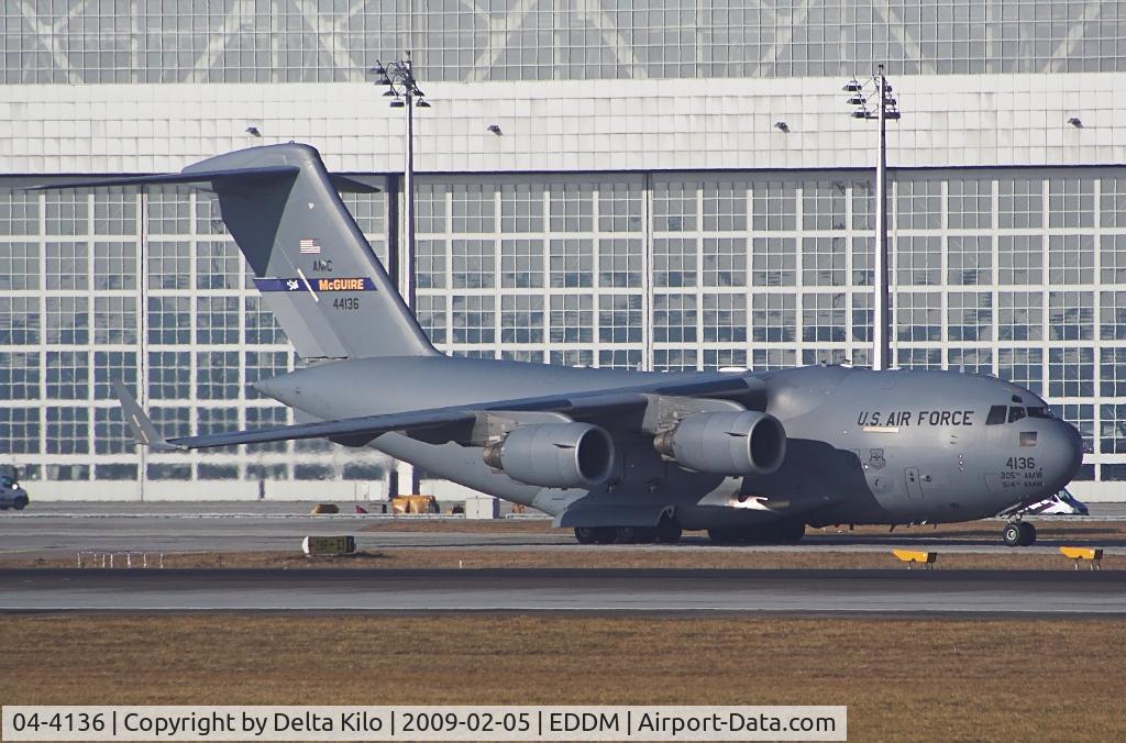04-4136, 2004 Boeing C-17A Globemaster III C/N P-136, C-17 Globemaster The 305th Air Mobility Wing  