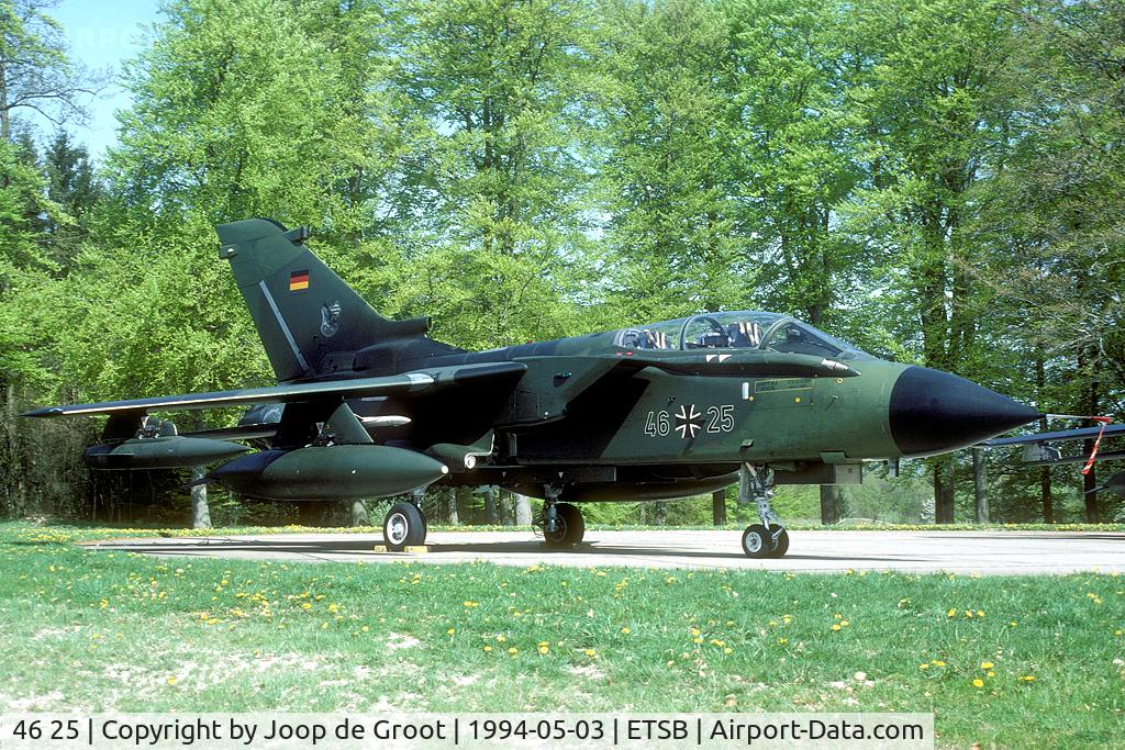 46 25, Panavia Tornado ECR C/N 821/GS258/4325, Nice camo against the fresh spring leaves in the background.