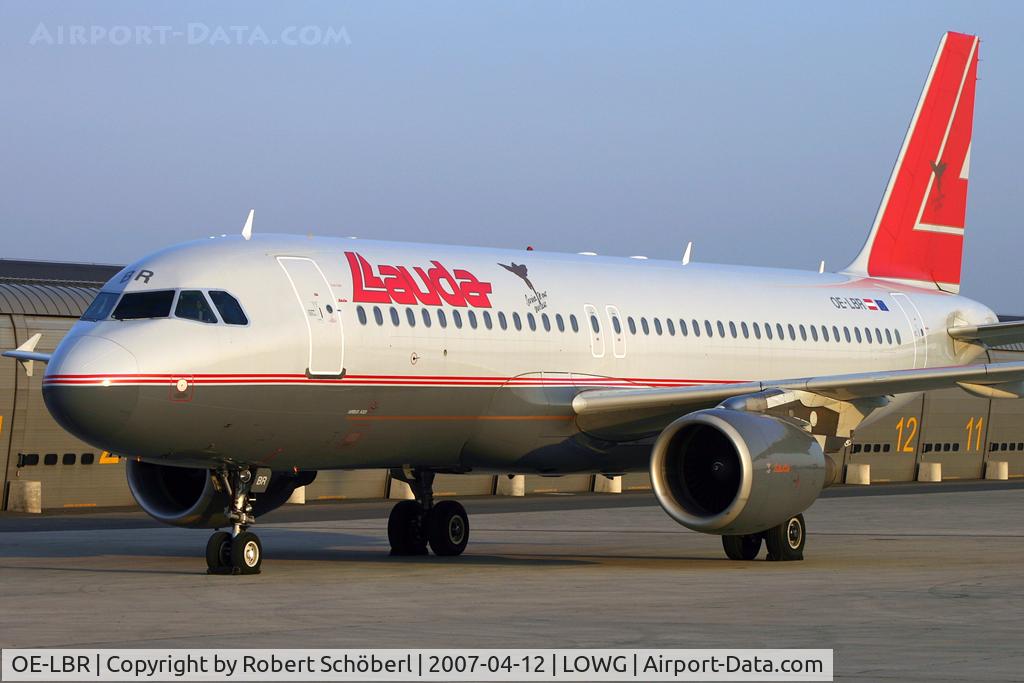 OE-LBR, 2000 Airbus A320-214 C/N 1150, Based at LOWG/GRZ