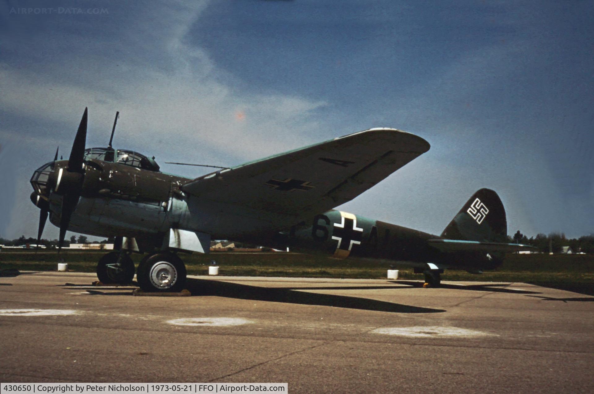 430650, 1943 Junkers Ju-88D-1/Trop C/N HK595, As displayed in the summer of 1973.
