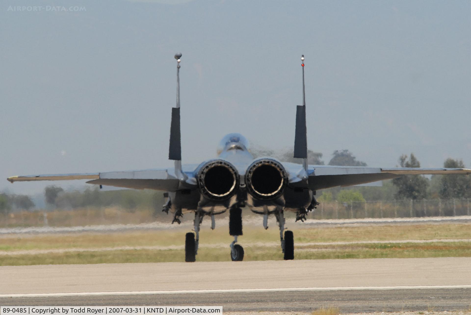 89-0485, 1989 McDonnell Douglas F-15E Strike Eagle C/N 1132/E107, Point Mugu Airshow 2007
