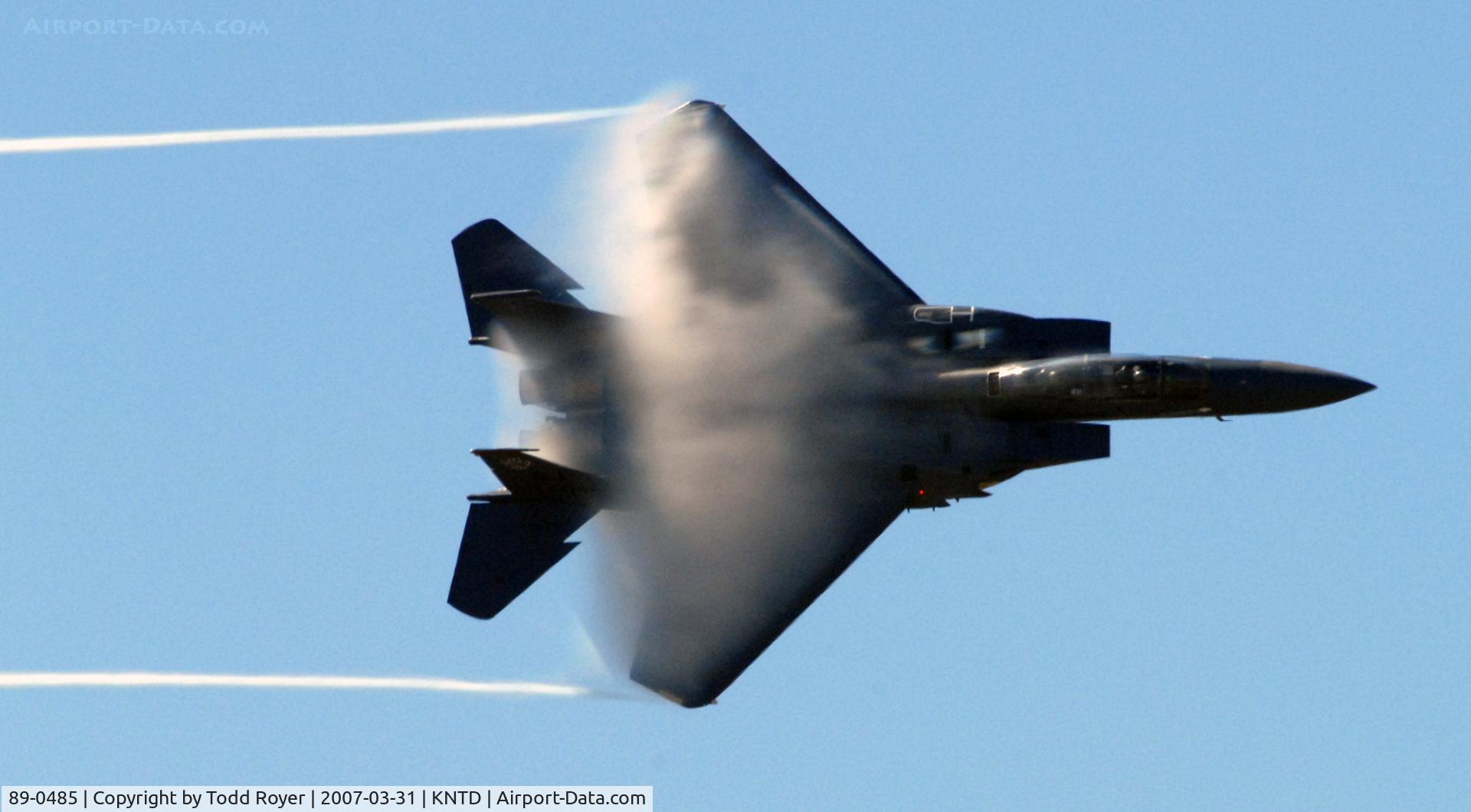 89-0485, 1989 McDonnell Douglas F-15E Strike Eagle C/N 1132/E107, Point Mugu Airshow 2007