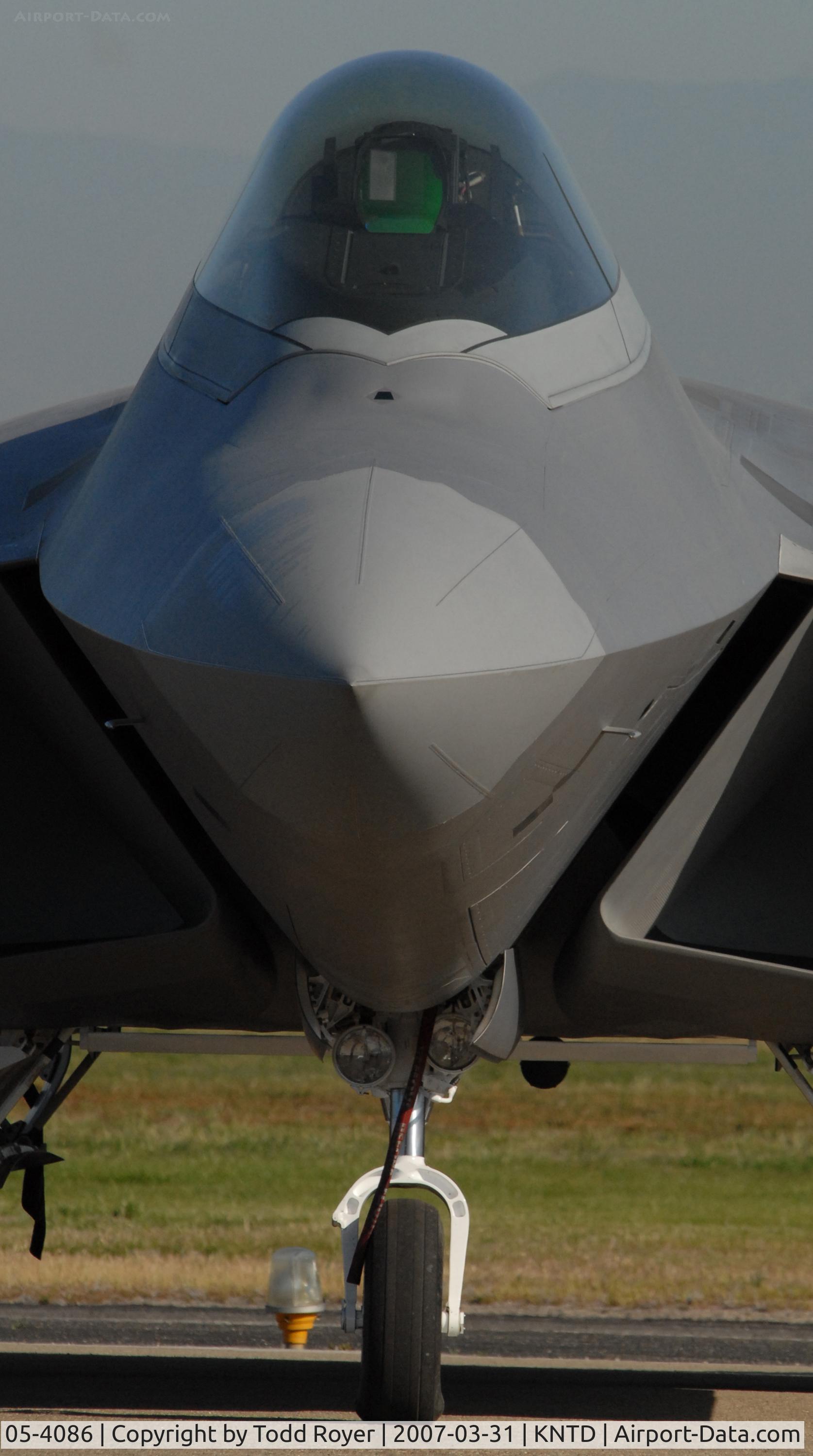 05-4086, Lockheed Martin F-22A Raptor C/N 4086, Point Mugu Airshow 2007