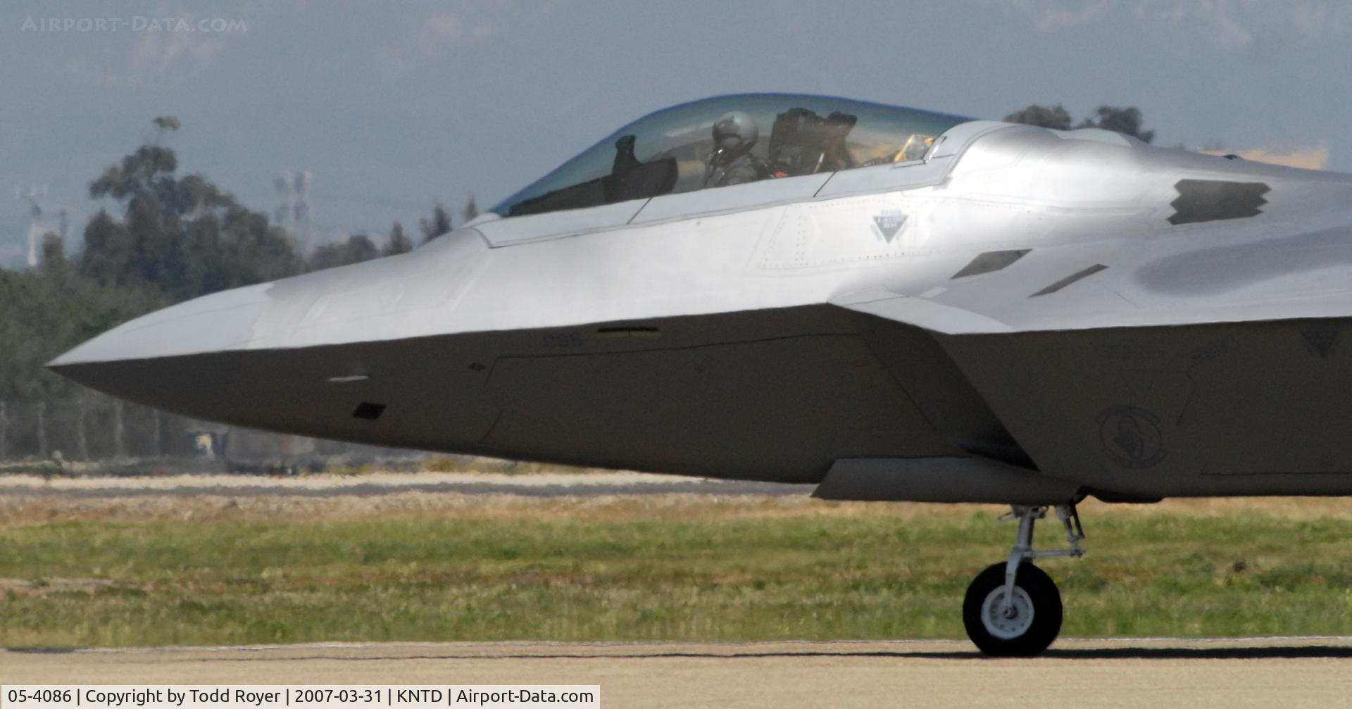 05-4086, Lockheed Martin F-22A Raptor C/N 4086, Point Mugu Airshow 2007