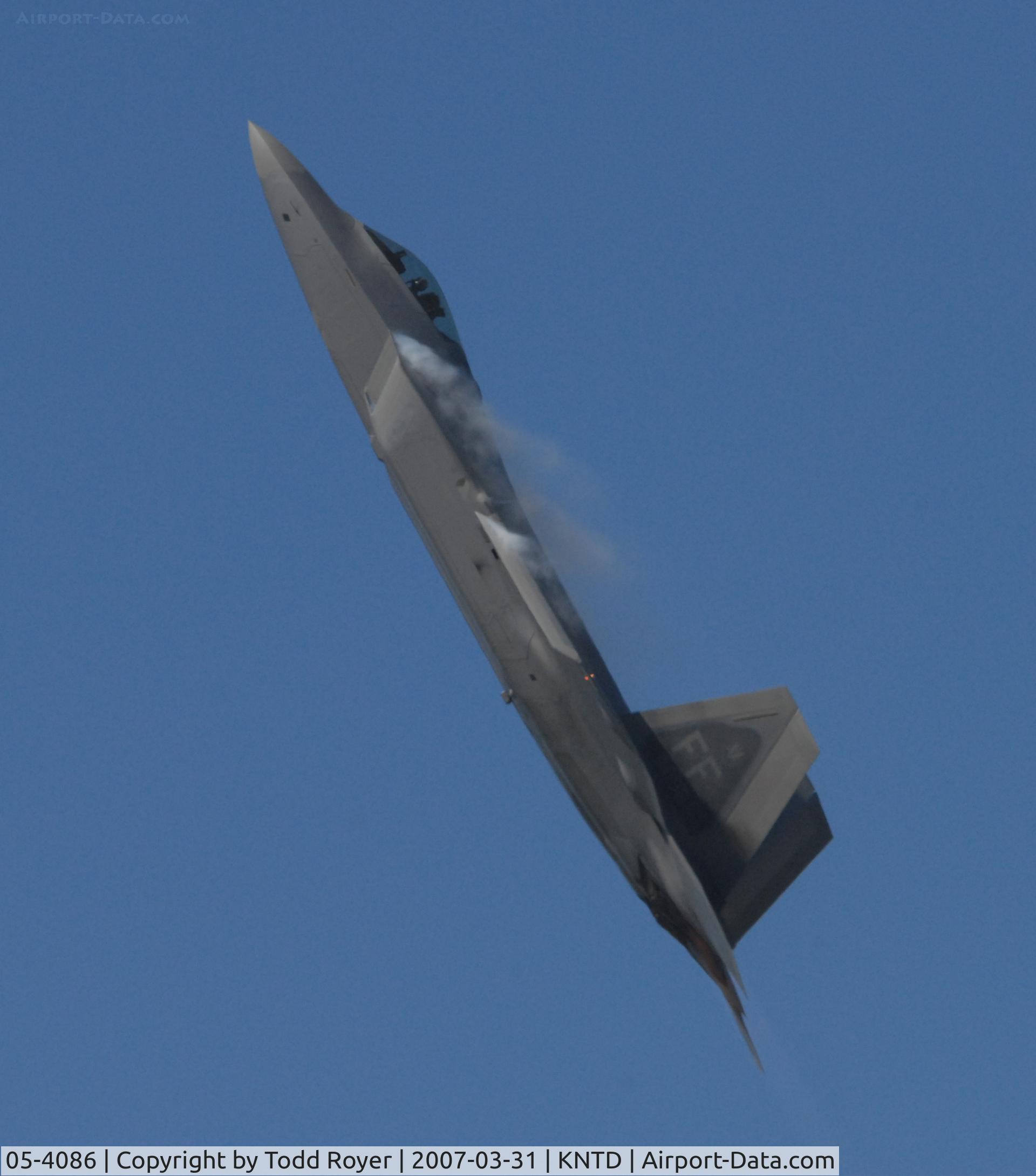 05-4086, Lockheed Martin F-22A Raptor C/N 4086, Point Mugu Airshow 2007