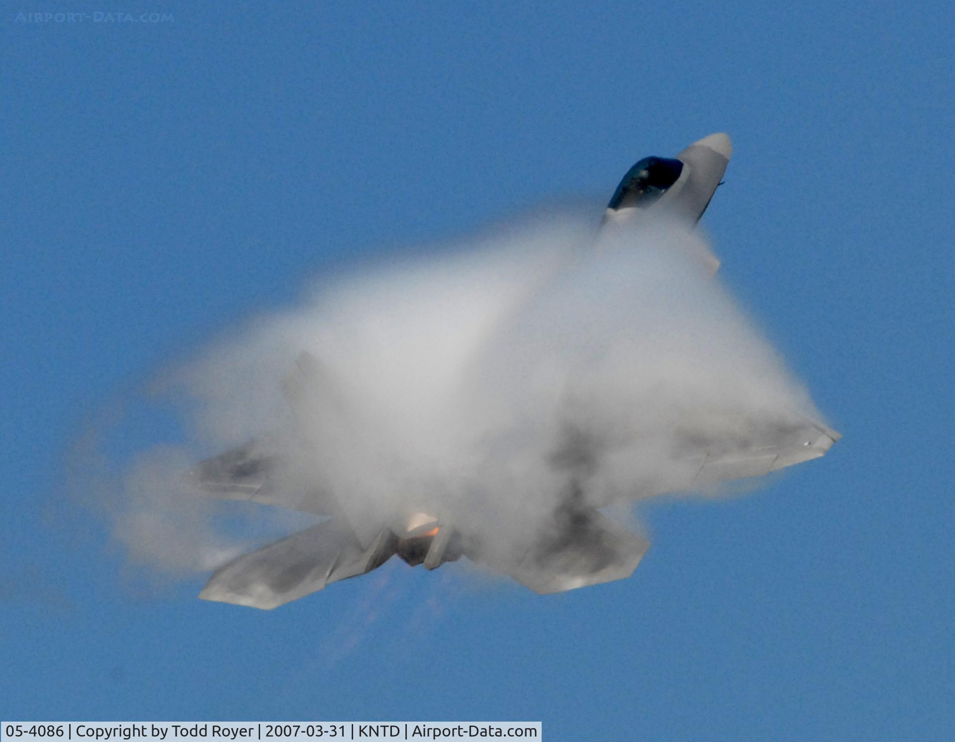 05-4086, Lockheed Martin F-22A Raptor C/N 4086, Point Mugu Airshow 2007