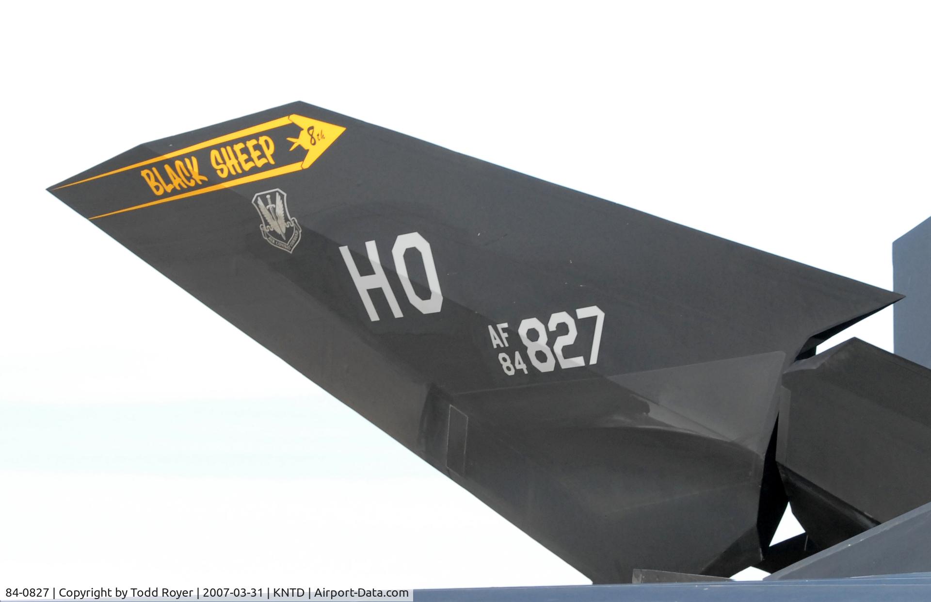 84-0827, 1984 Lockheed F-117A Nighthawk C/N A.4041, Point Mugu Airshow 2007