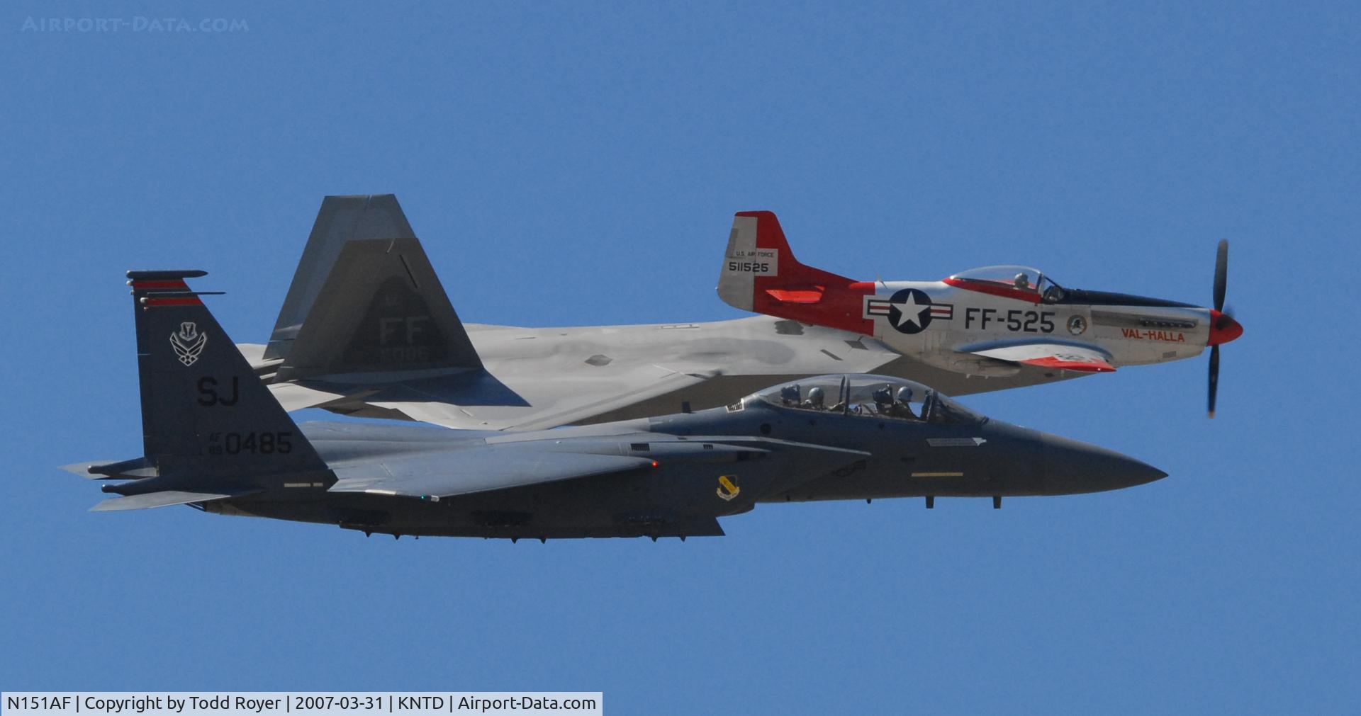 N151AF, 1945 North American P-51D Mustang C/N 45-11525, Point Mugu Airshow 2007