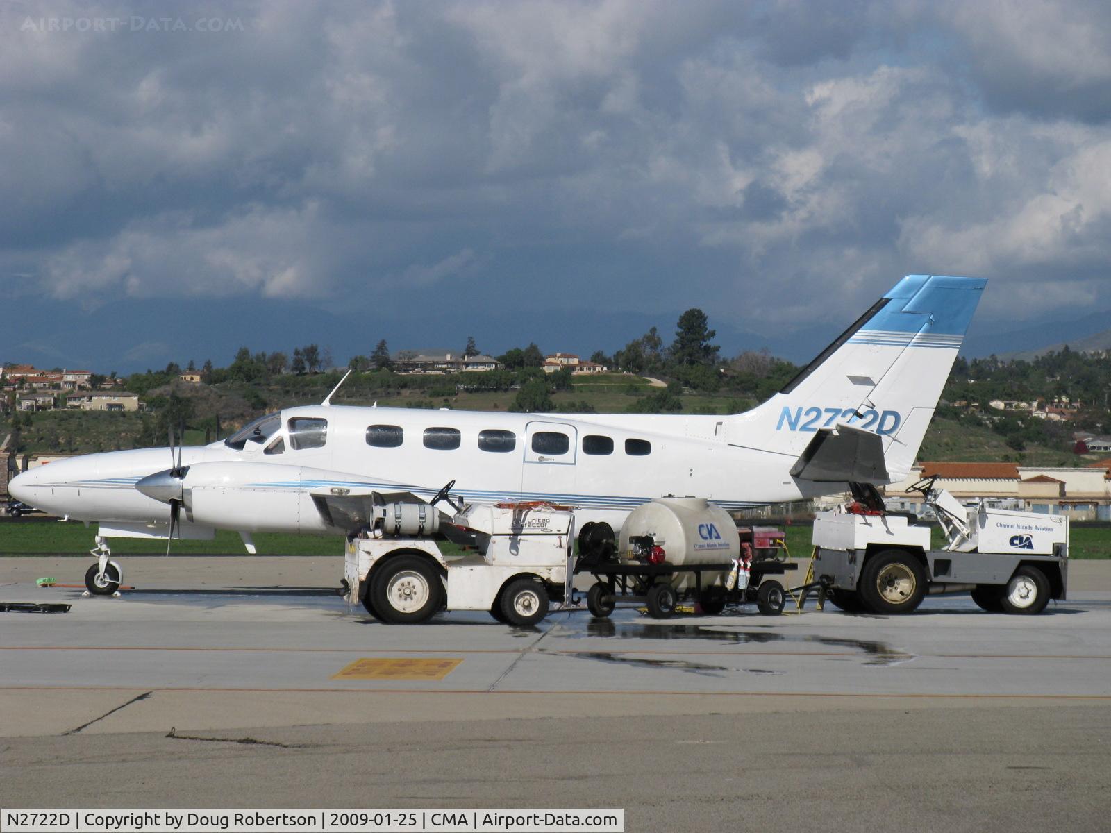 N2722D, 1980 Cessna 441 Conquest II C/N 441-0168, 1980 Cessna 441 CONQUEST, two Garrett Airesearch TPE-331-8-401S 635.5 shp turboprops