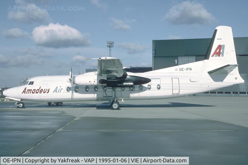 OE-IPN, 1985 Fokker F-27-500 Friendship C/N 10686, Amadeus Air Fokker 27