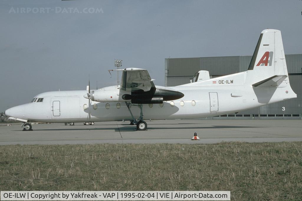 OE-ILW, 1985 Fokker F-27-500 Friendship C/N 10681, Amadeus Air Fokker 27