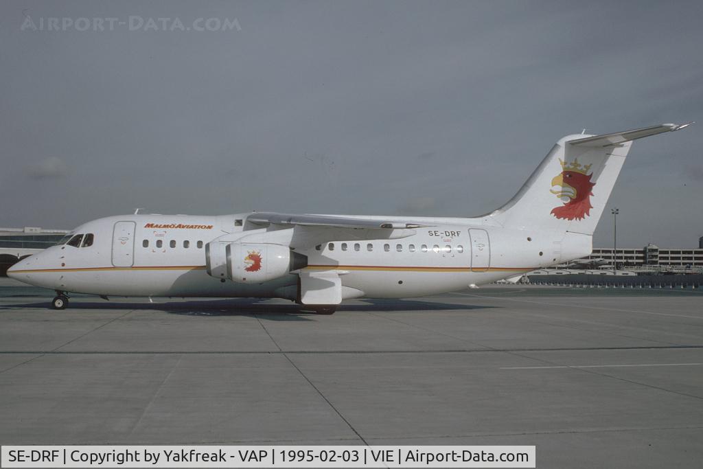 SE-DRF, 1986 British Aerospace BAe.146-200 C/N E2055, Malmoe Aviation Bae 146