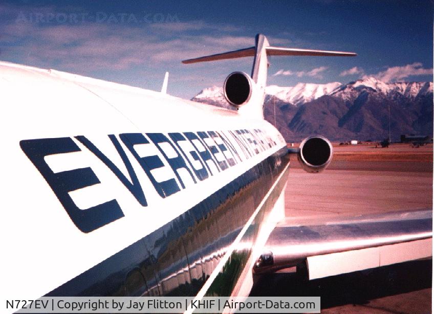N727EV, 1977 Boeing 727-27 C/N 19500, Evergreen 727 at Hill AFB, Utah (Callsign: LogAir 727)