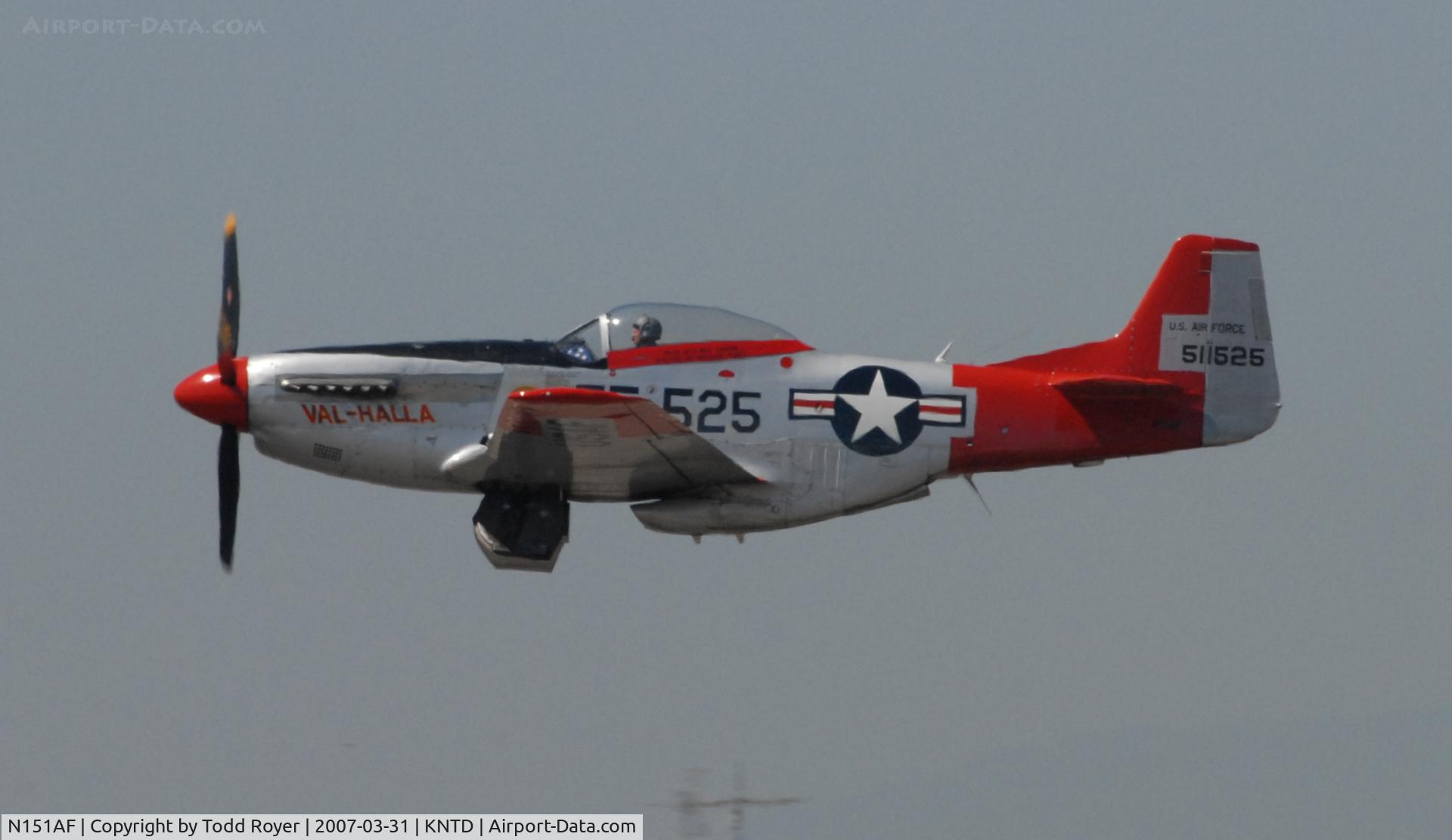 N151AF, 1945 North American P-51D Mustang C/N 45-11525, Point Mugu Airshow 2007
