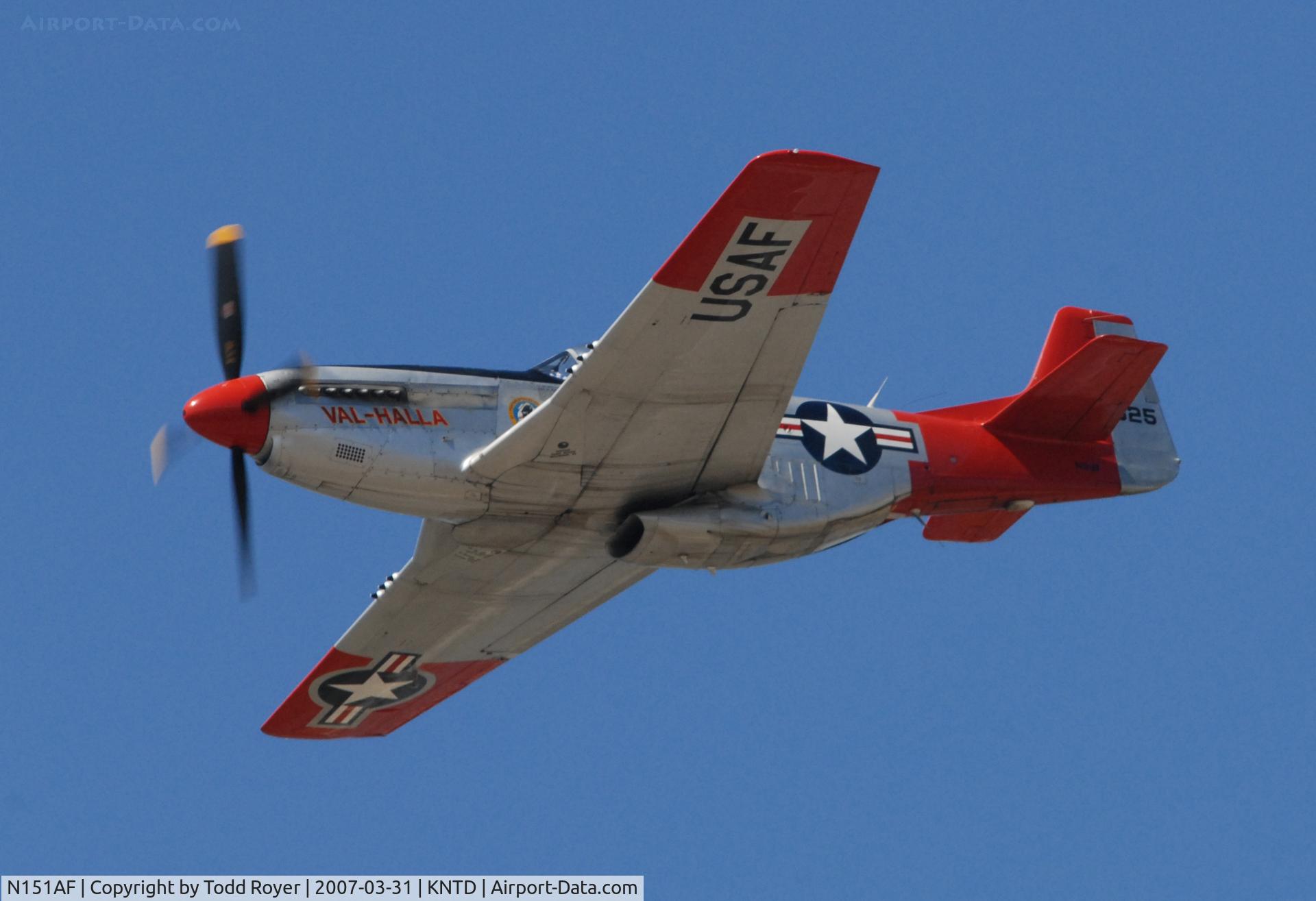 N151AF, 1945 North American P-51D Mustang C/N 45-11525, Point Mugu Airshow 2007